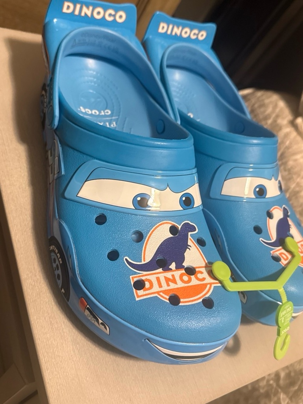 CROCS Kids Dinoco Blue Slip-On Clogs